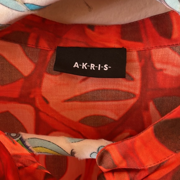 AKRIS shirt US 12 (10)animal print cotton, new blouse - Picture 2 of 6